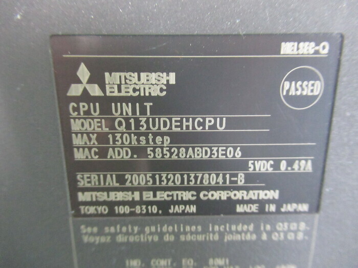 新品 三菱電機 Q00UCPU シーケンサー PLC Qシリーズ Mitsubishi Yahoo