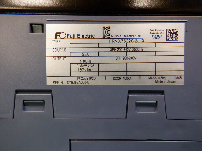후지 전기 FRN0.75C2S-2J13 인버터 상세 이미지 - ASKINDEX 코리아