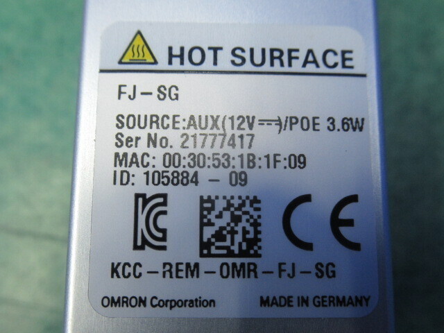 Omron FJ-SG Digital camera (monochrome) 상세 이미지 - ASKINDEX 코리아