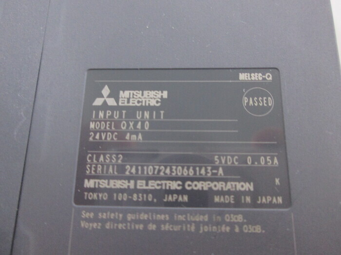 Mitsubishi Electric QX40 PLC DC input unit 상세 이미지 - ASKINDEX 코리아