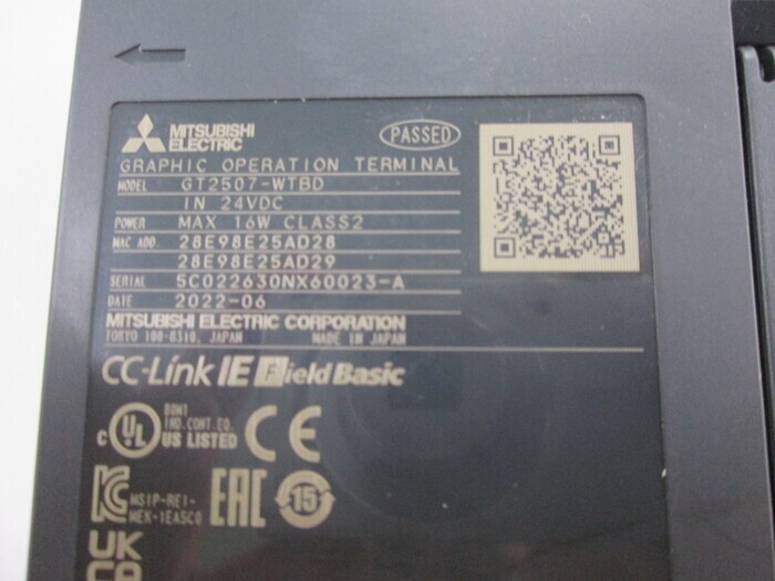 Mitsubishi Electric GT2507-WTBD touch panel 상세 이미지 - ASKINDEX 코리아